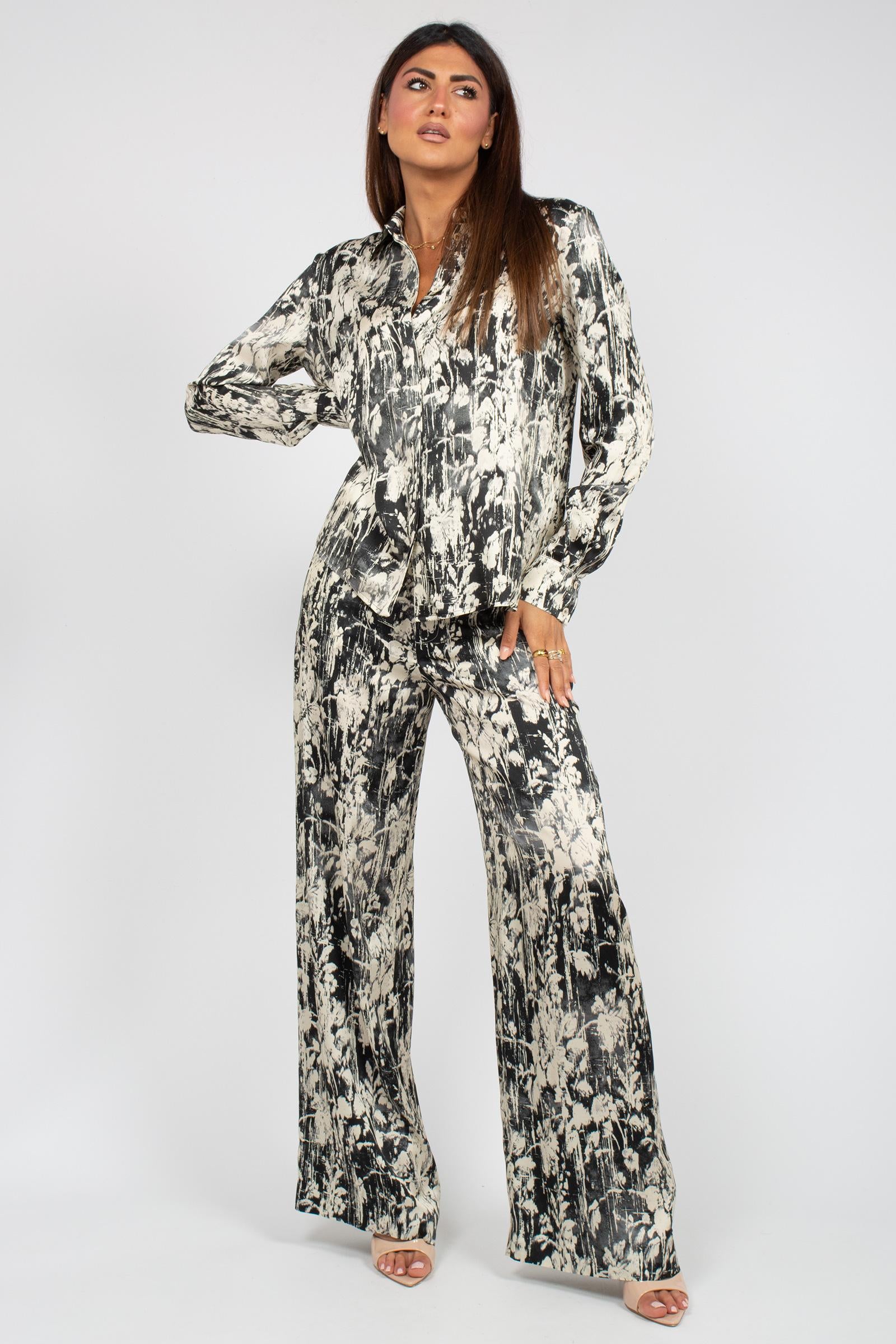 pantalone in viscosa stampata 'lorenza' CDVSLR00STD ER210990 PT TORINO 