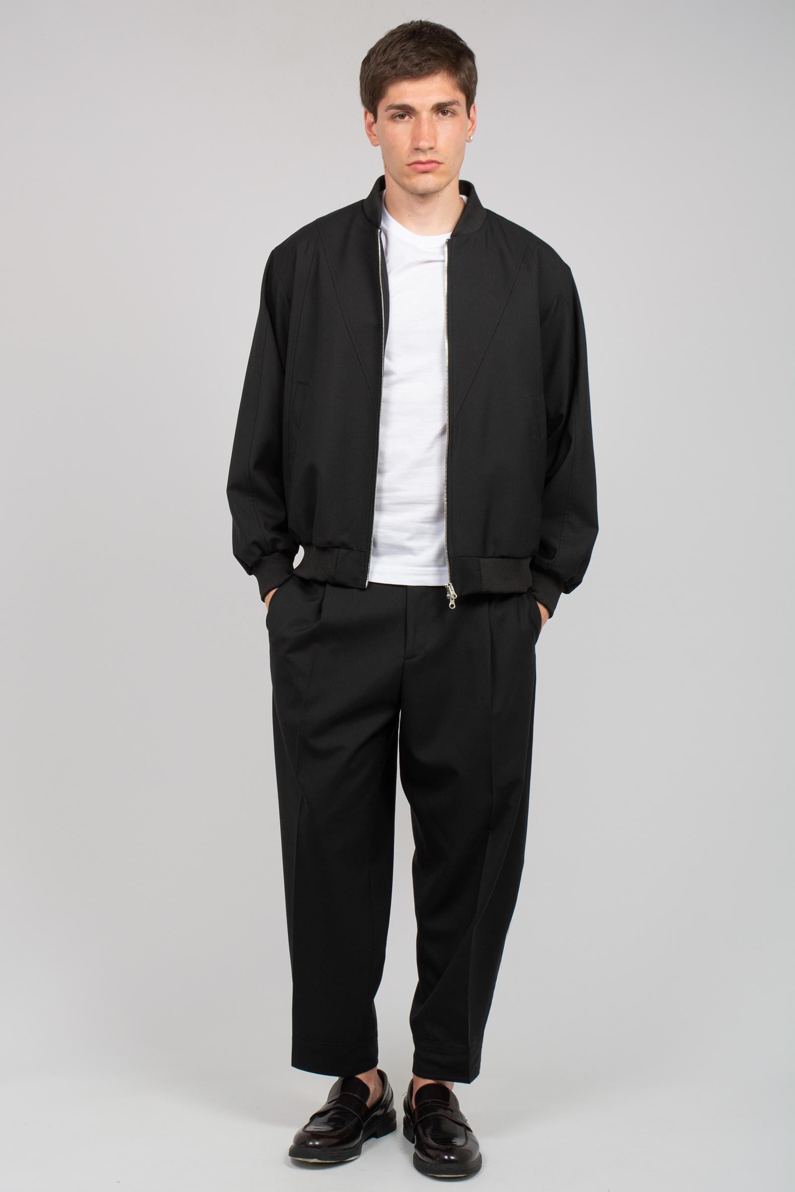 pantalone con bottoni sul fondo 'peter' PETERSMPS26 NERO BE ABLE 
