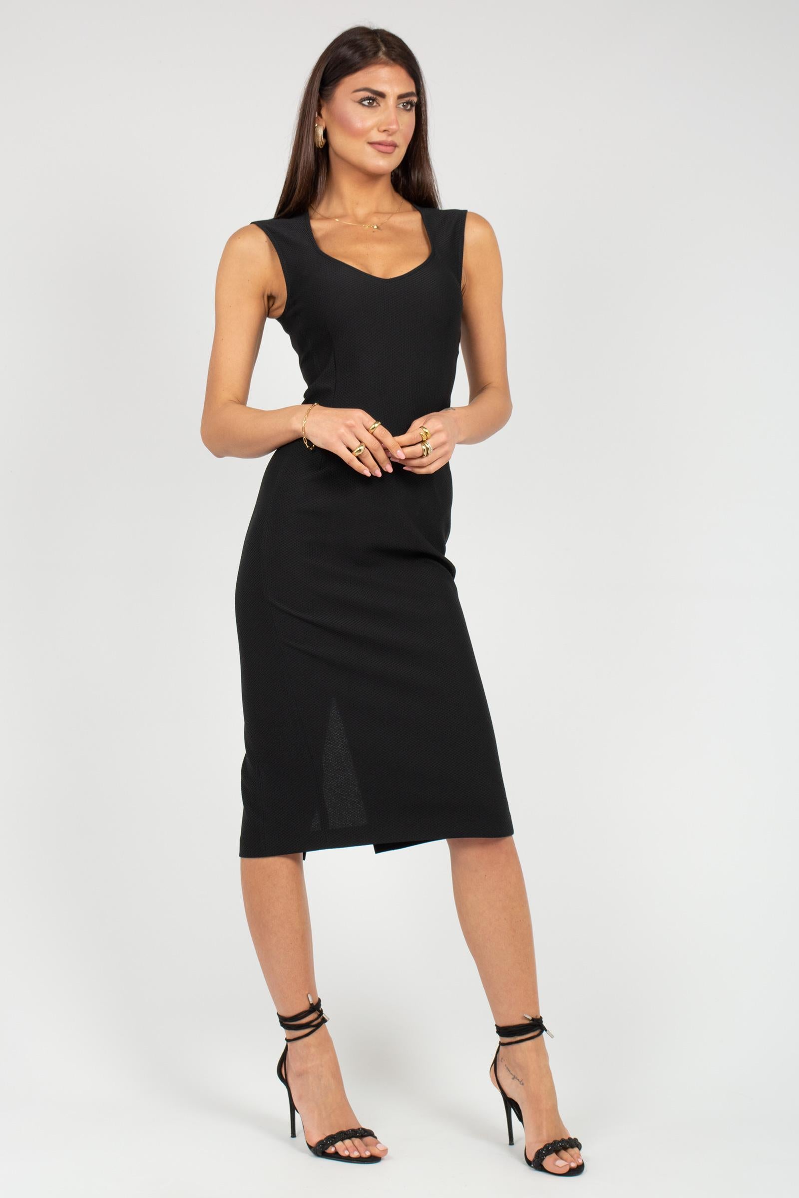 abito tubino in tessuto tecnico AB1497500021 999 SEVENTY 