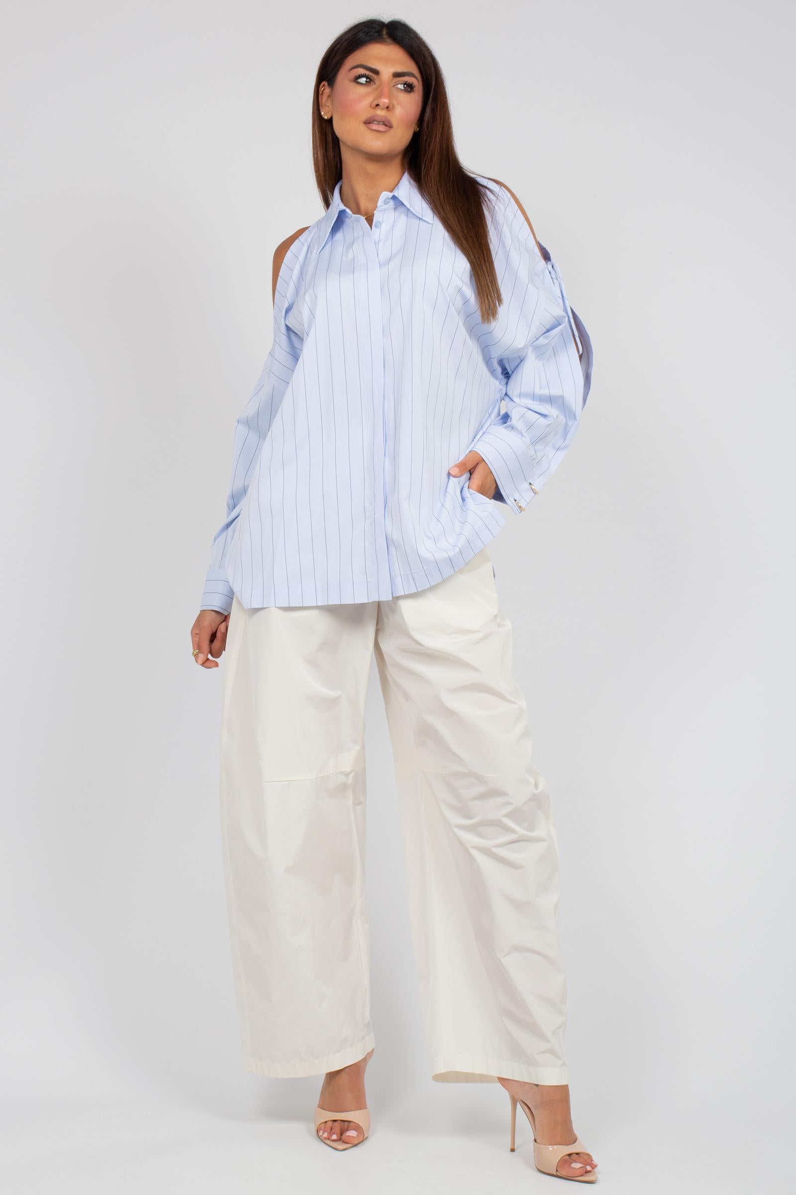 pantalone in taffeta 26SMCP25626SPL138 03001 MAISON COGO 