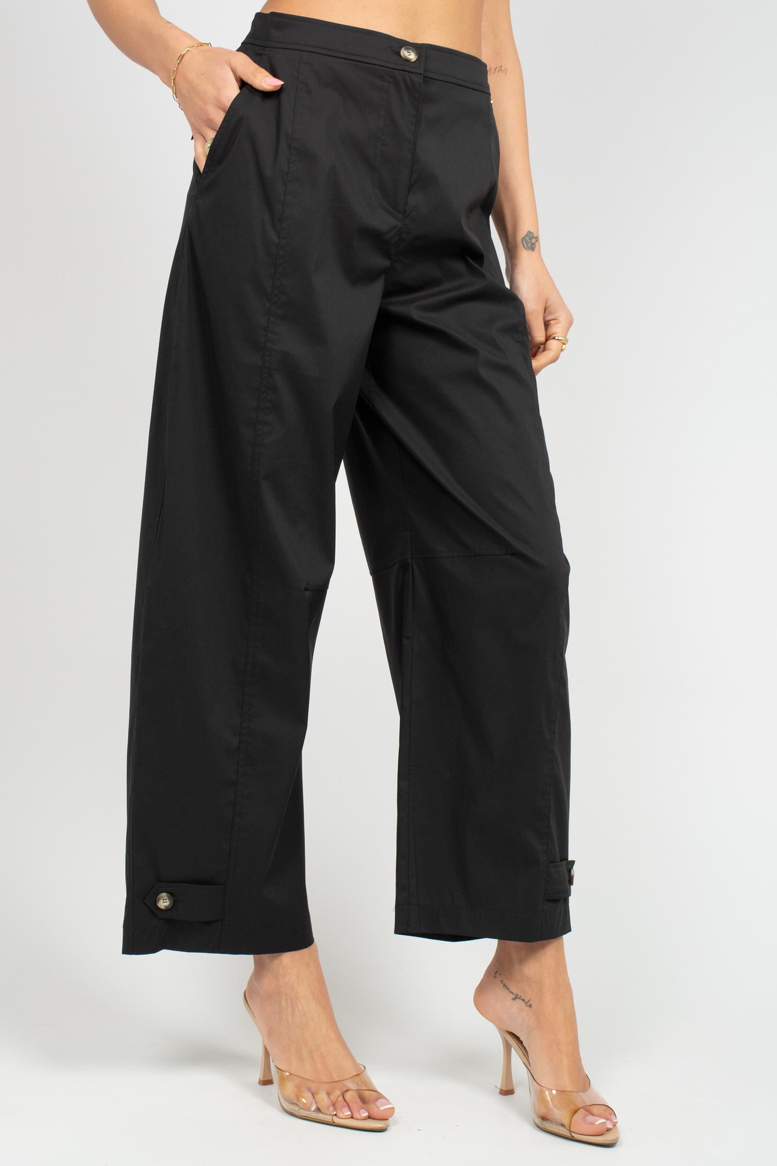 pantalone in popeline di cotone P091R008742N 33 DIANA GALLESI 