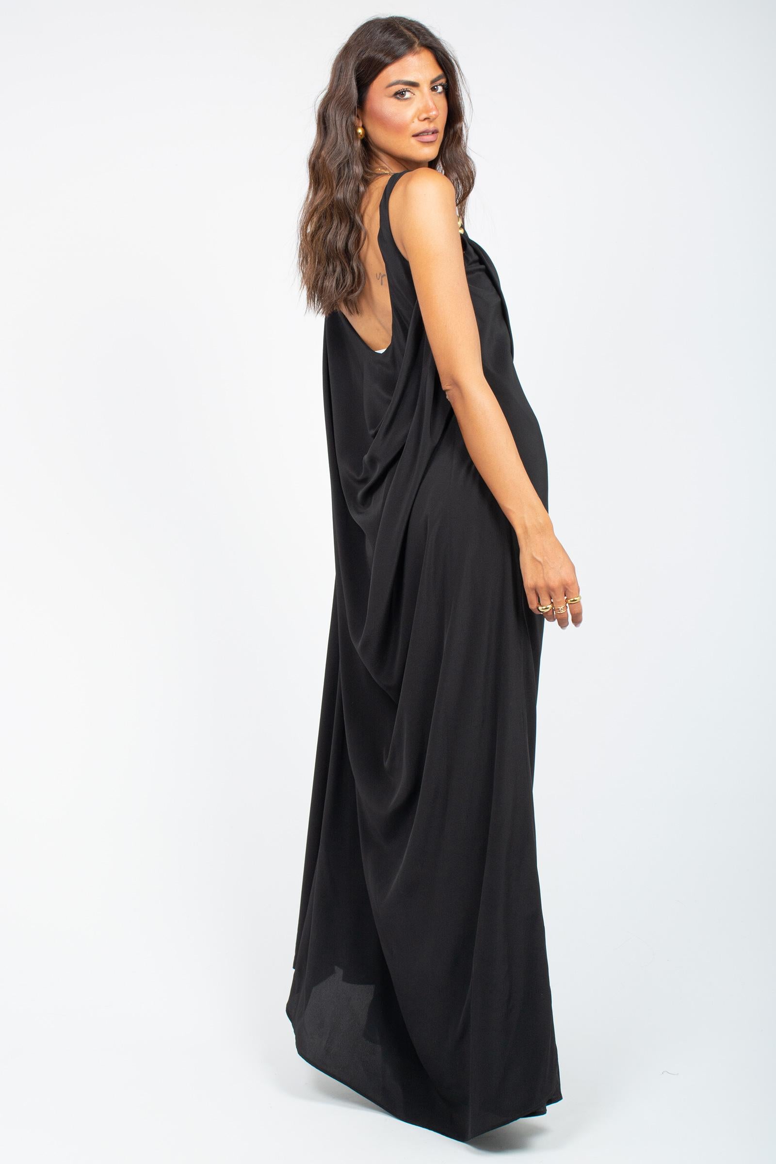 abito lungo in seta 'ross' P5WT17 Y69 ERIKA CAVALLINI 