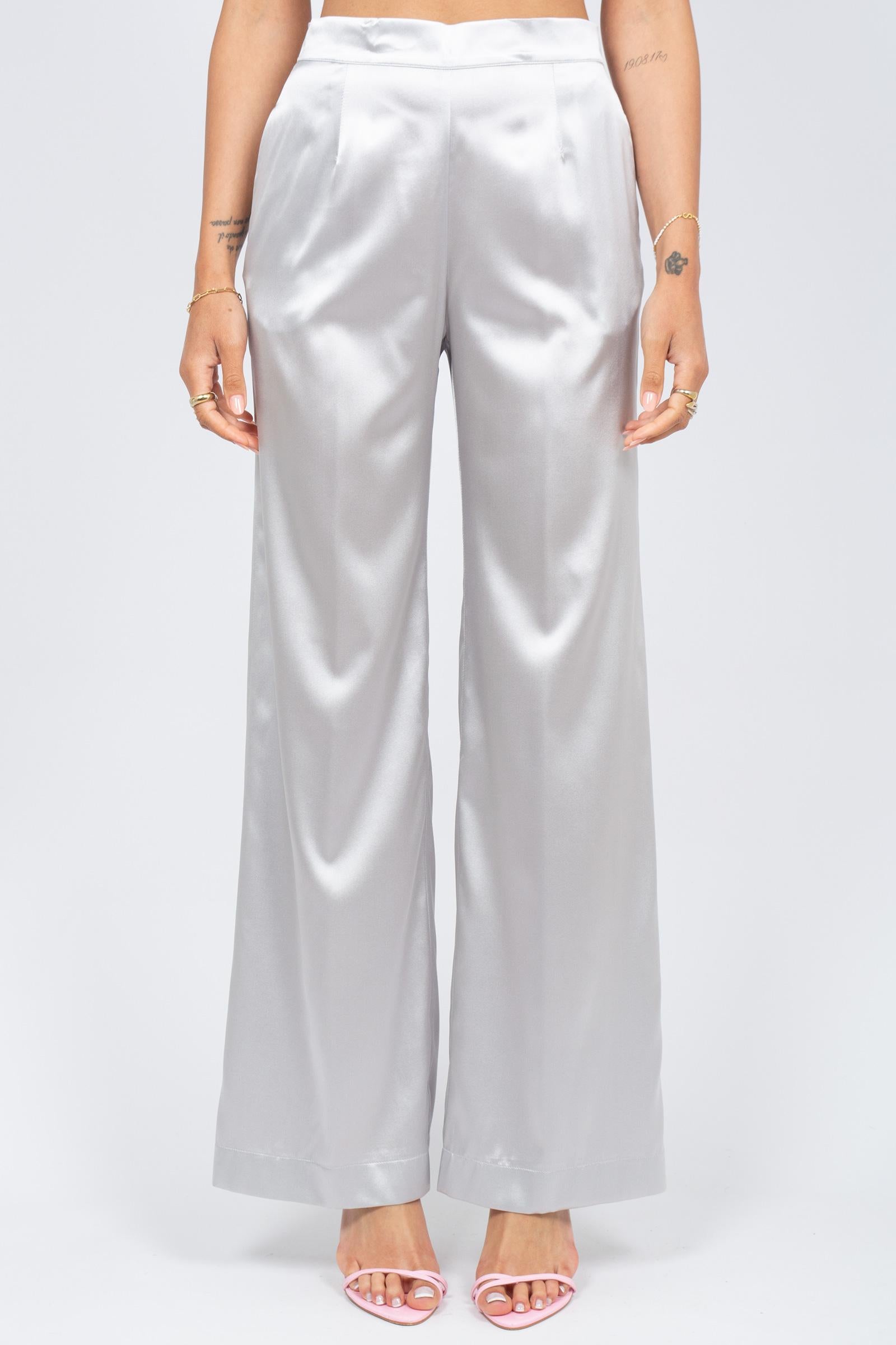 pantalone in seta stretch SS260233051 62 PUROTATTO 