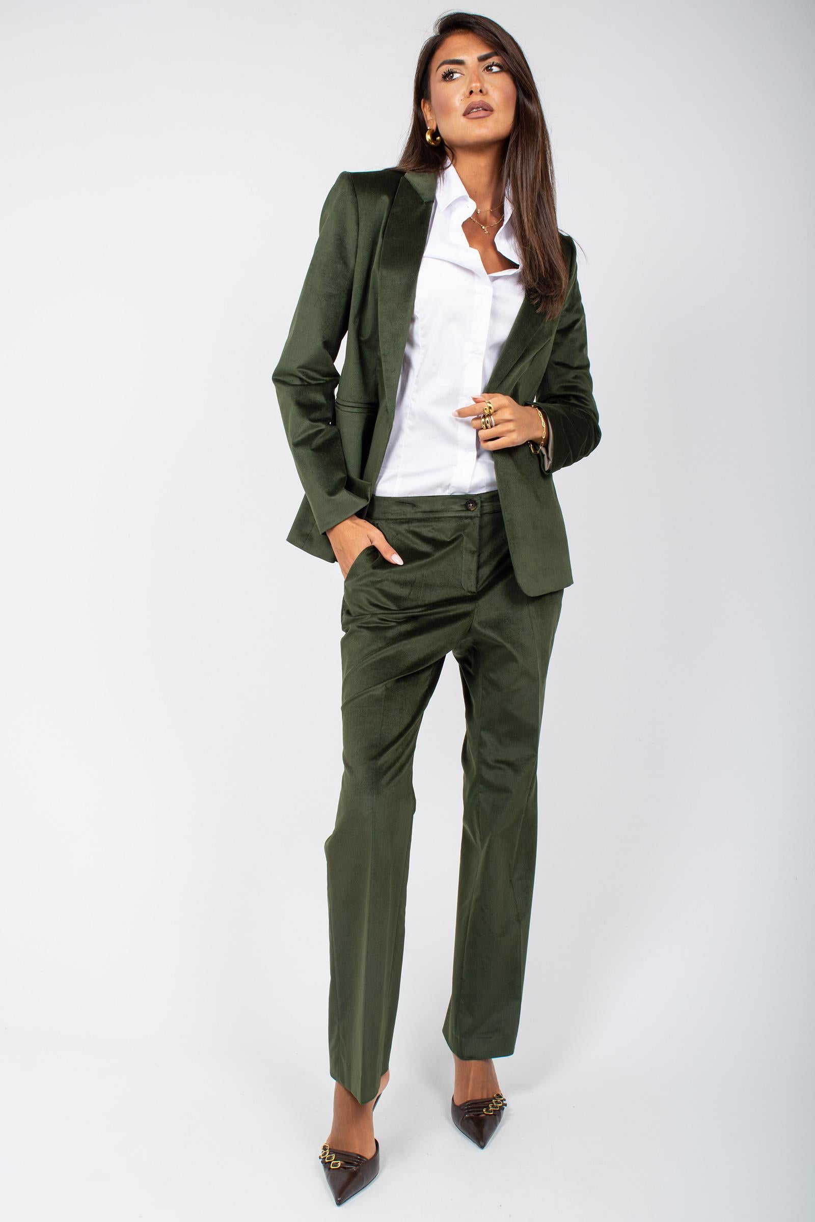 tailleur in velluto 6J24R0000058N 35 DIANA GALLESI 