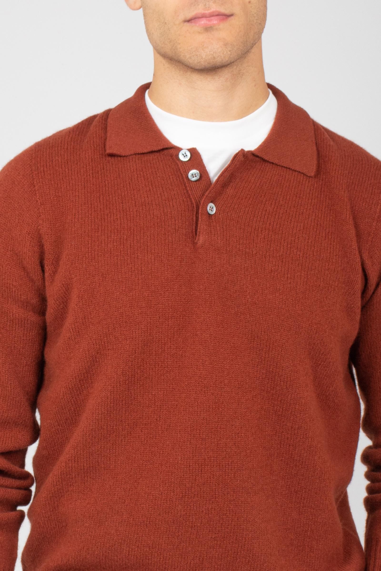 polo rasata in lambswool D4W145L 379 DRUMOHR 