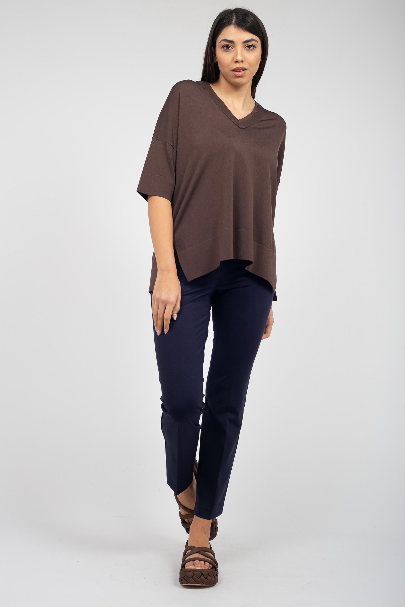 pantalone in viscosa P319LONDON BLU SANGERMANO 