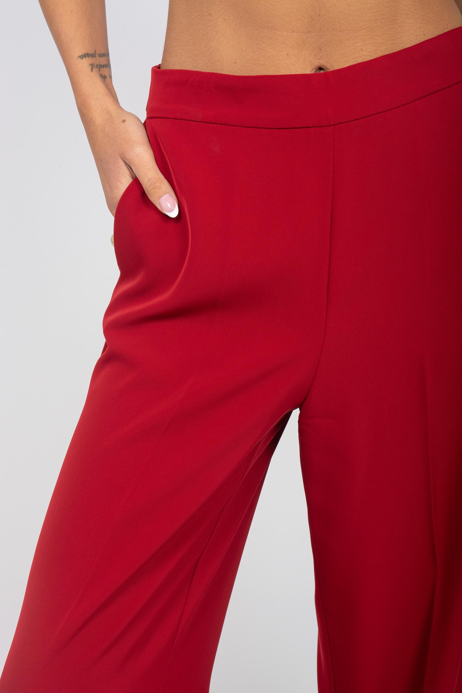 pantalone in cady &#39;hellen&#39; HELLENDD07 BLOCCATO DOUUOD 