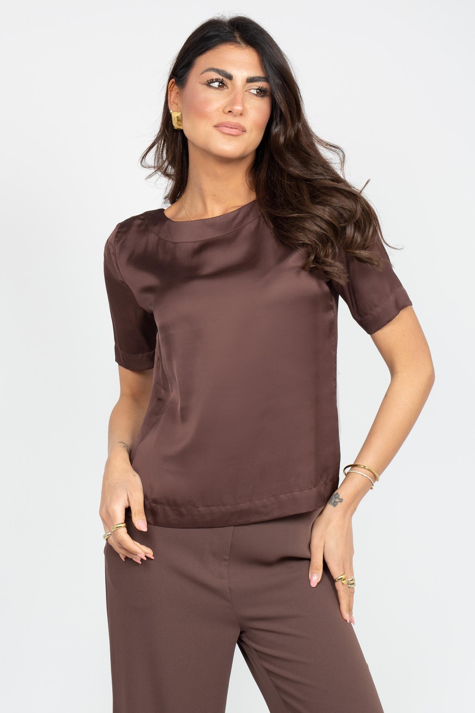 blusa in viscosa 261M1122 064 MAIDA MILA 