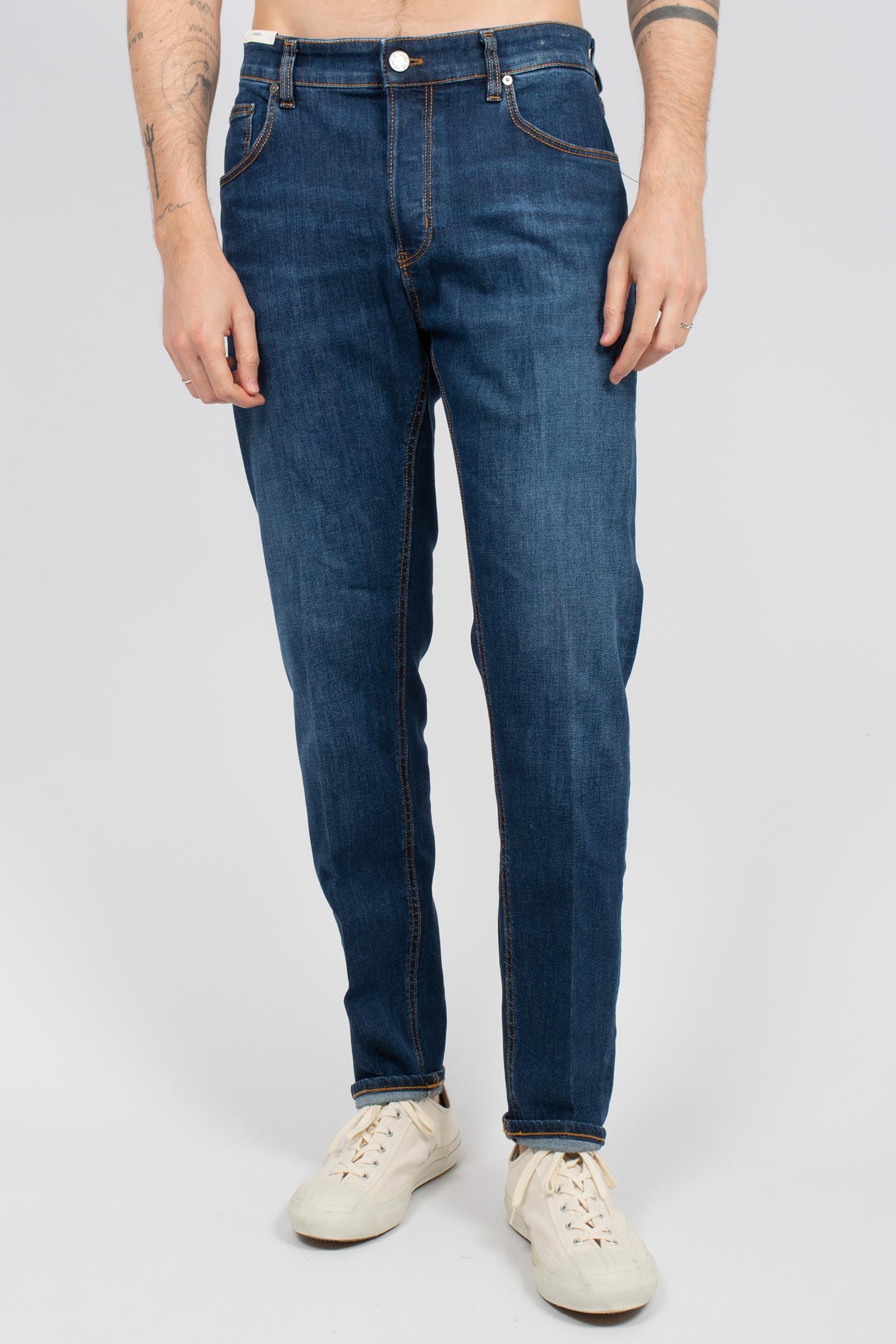 jeans in bull di cotone stretch 'raggae fit' C5TP05B0 IM5810MN25 PT TORINO DENIM 