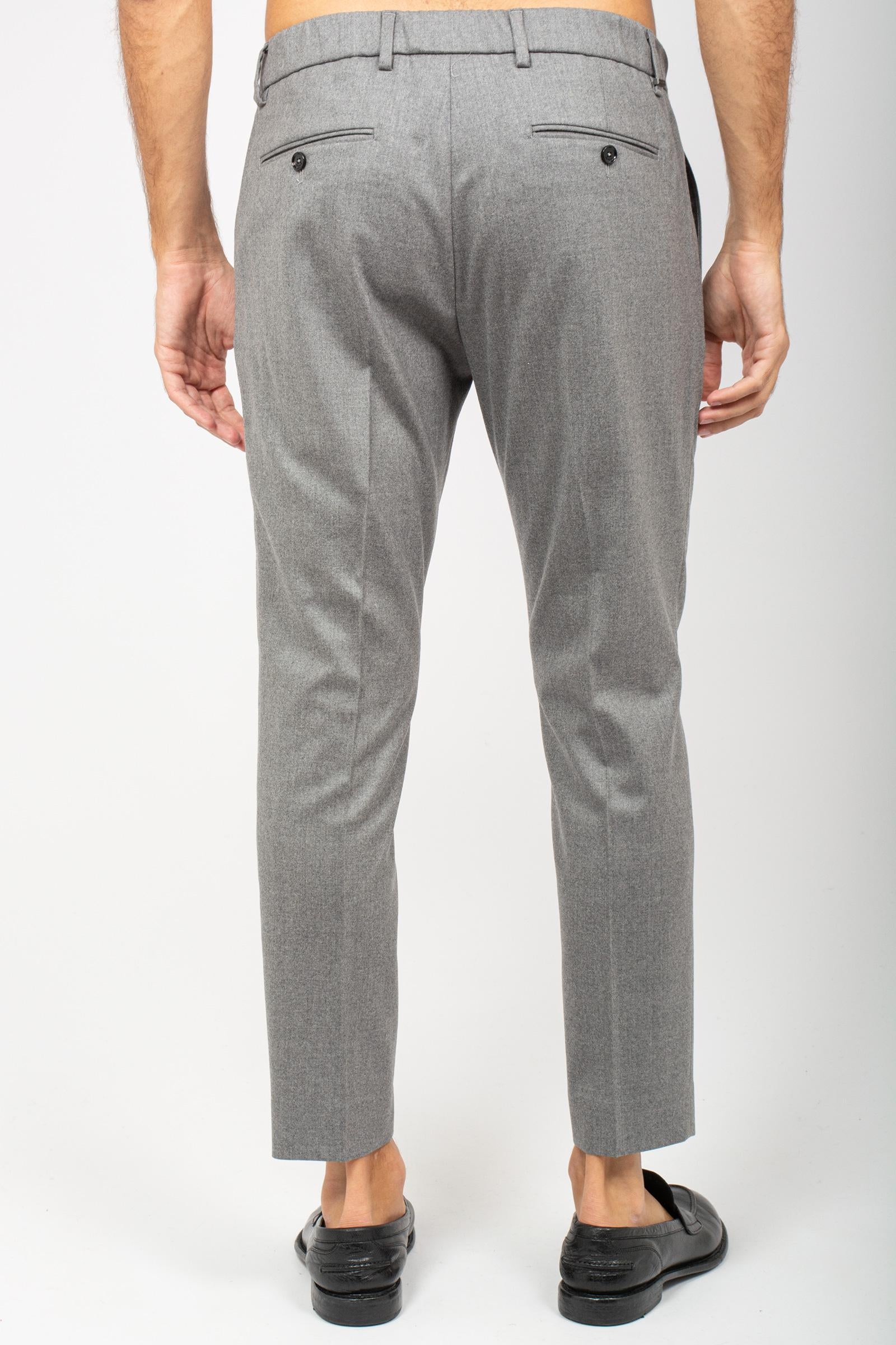 pantalone con coulisse in lana vergine 'riccardo' RICCARDOCCWFS GRIGIOCHIARO BE ABLE 