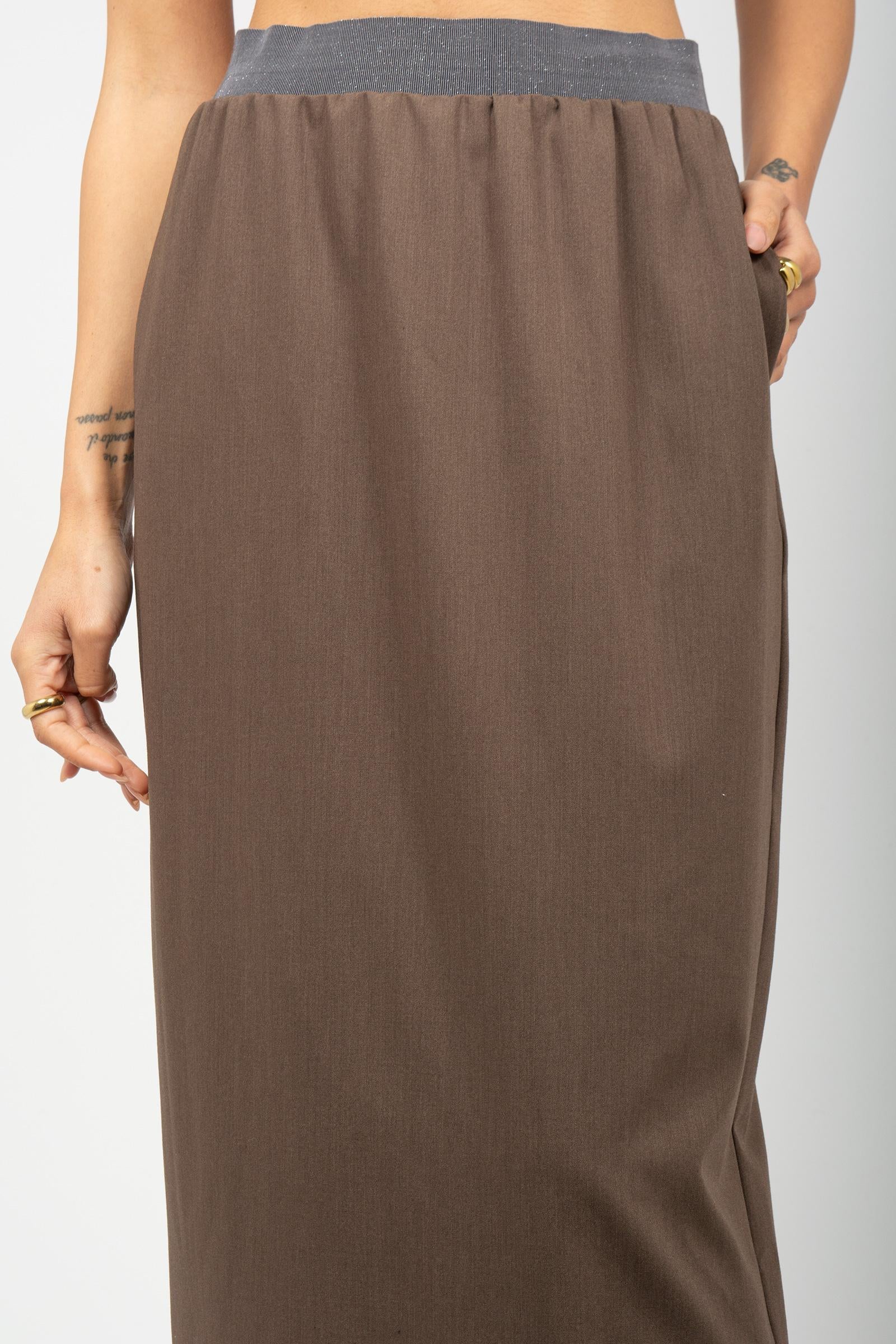 gonna in misto viscosa e lana 76809 7829 LE TRICOT - Perugia 