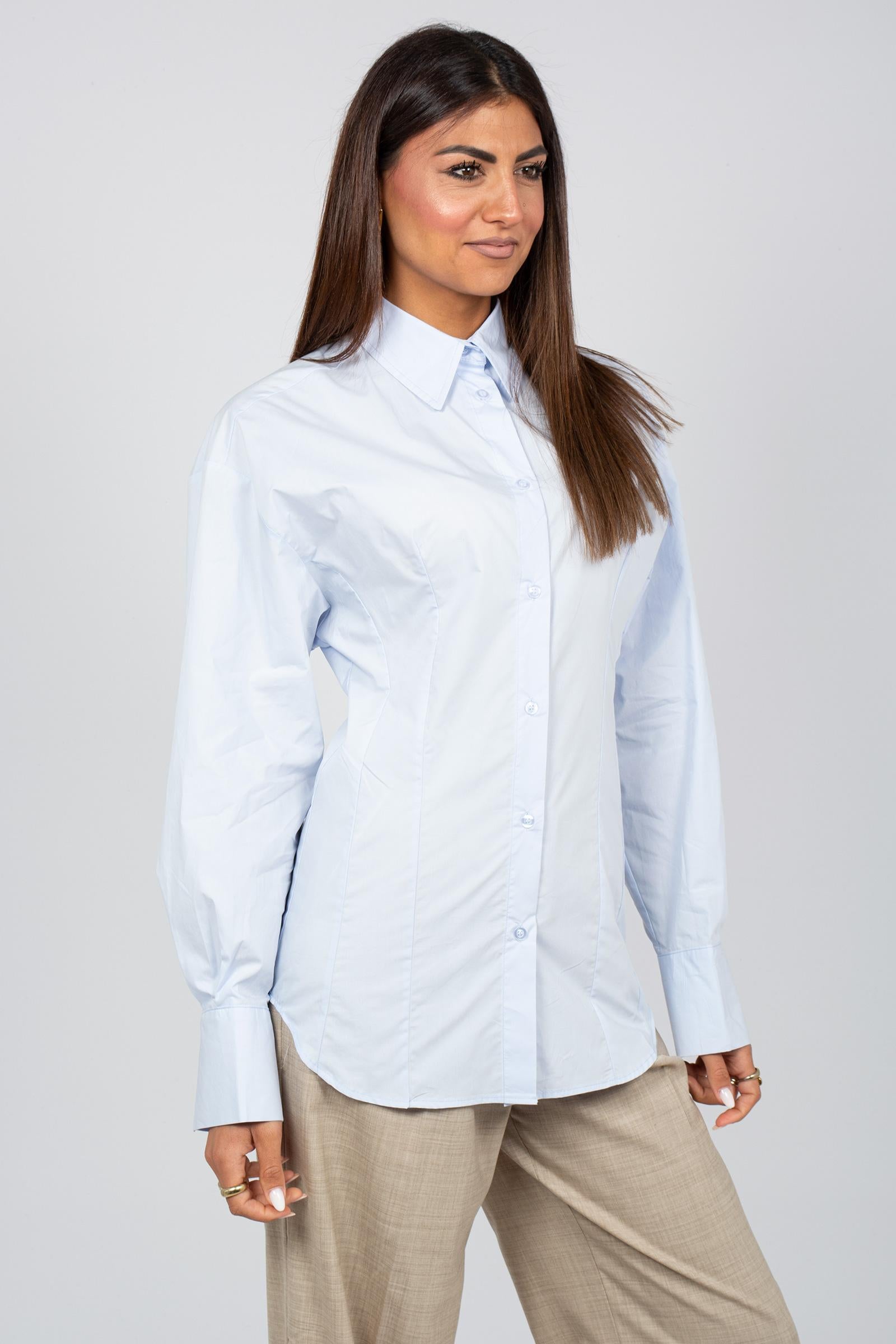 camicia in popeline con tagli PARIGIPOPELINE CELESTE JACQUEUR 
