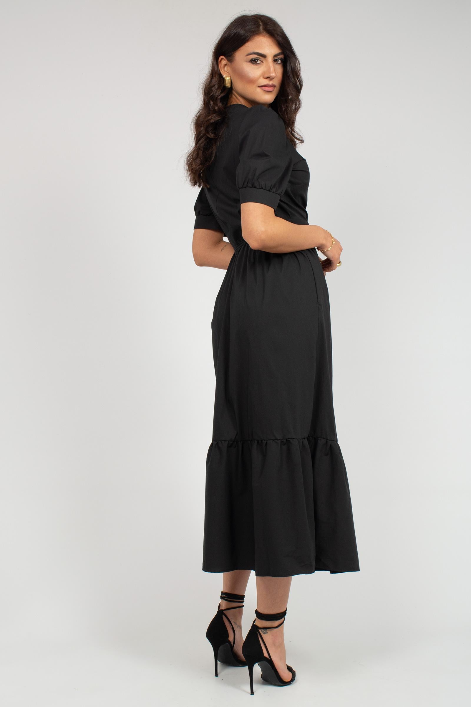 abito incrocio in misto cotone 7709R105018N 33 DIANA GALLESI 
