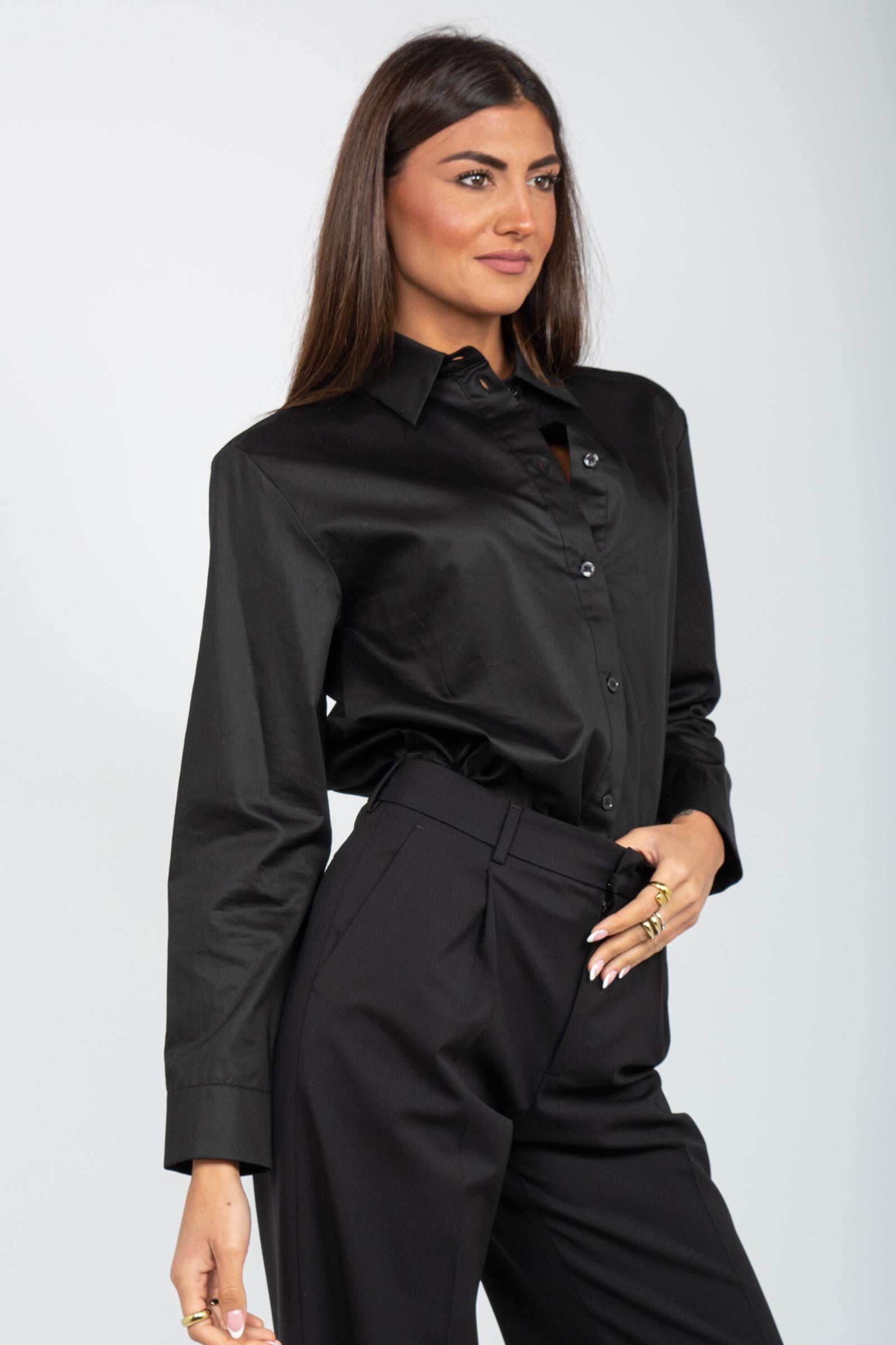 Camicia in popeline di cotone 'macina' 2526116028000 007 MM - MAX MARA 