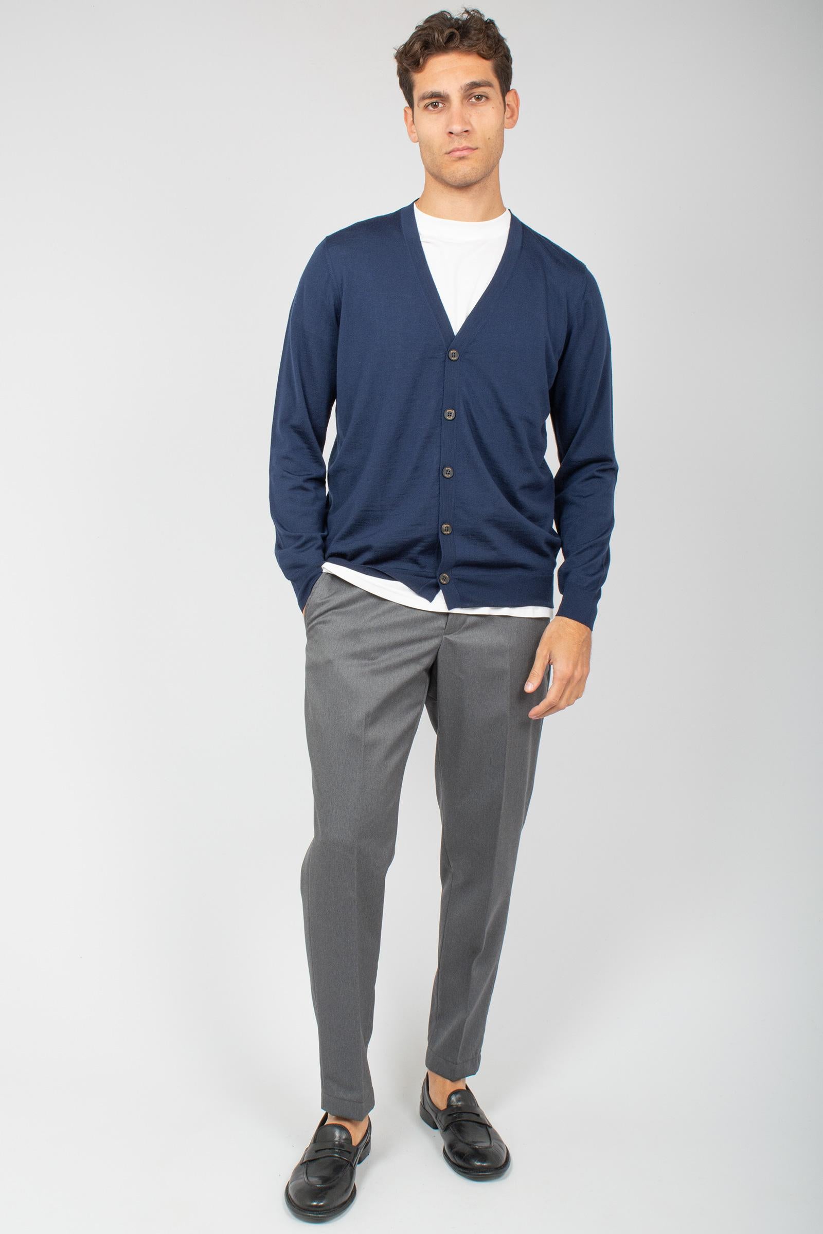 cardigan in lana merinos ultrafine D0D109 780 DRUMOHR 