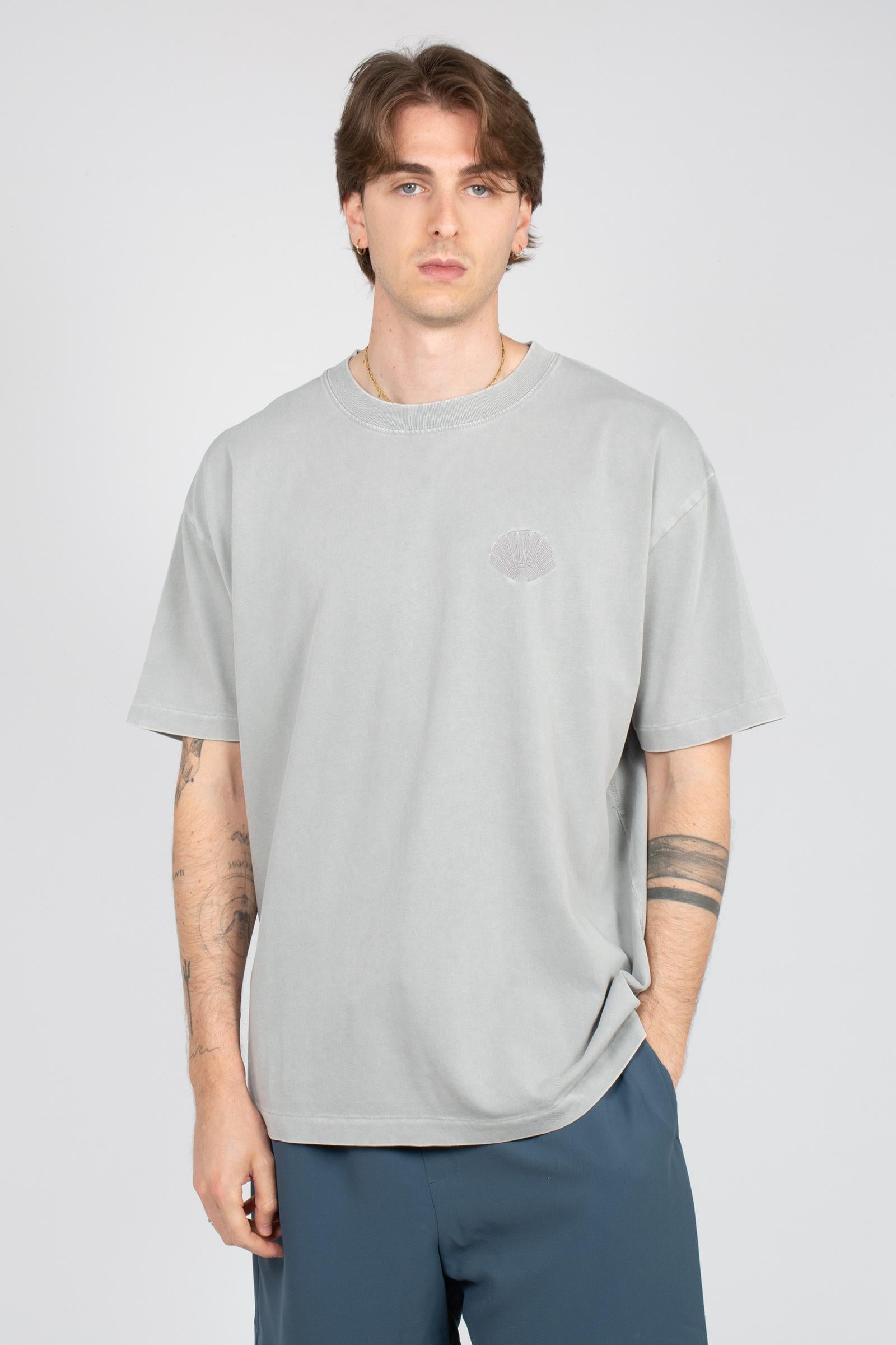 t-shirt in cotone 2601082001 WASHEDGREY NEW AMSTERDAM 