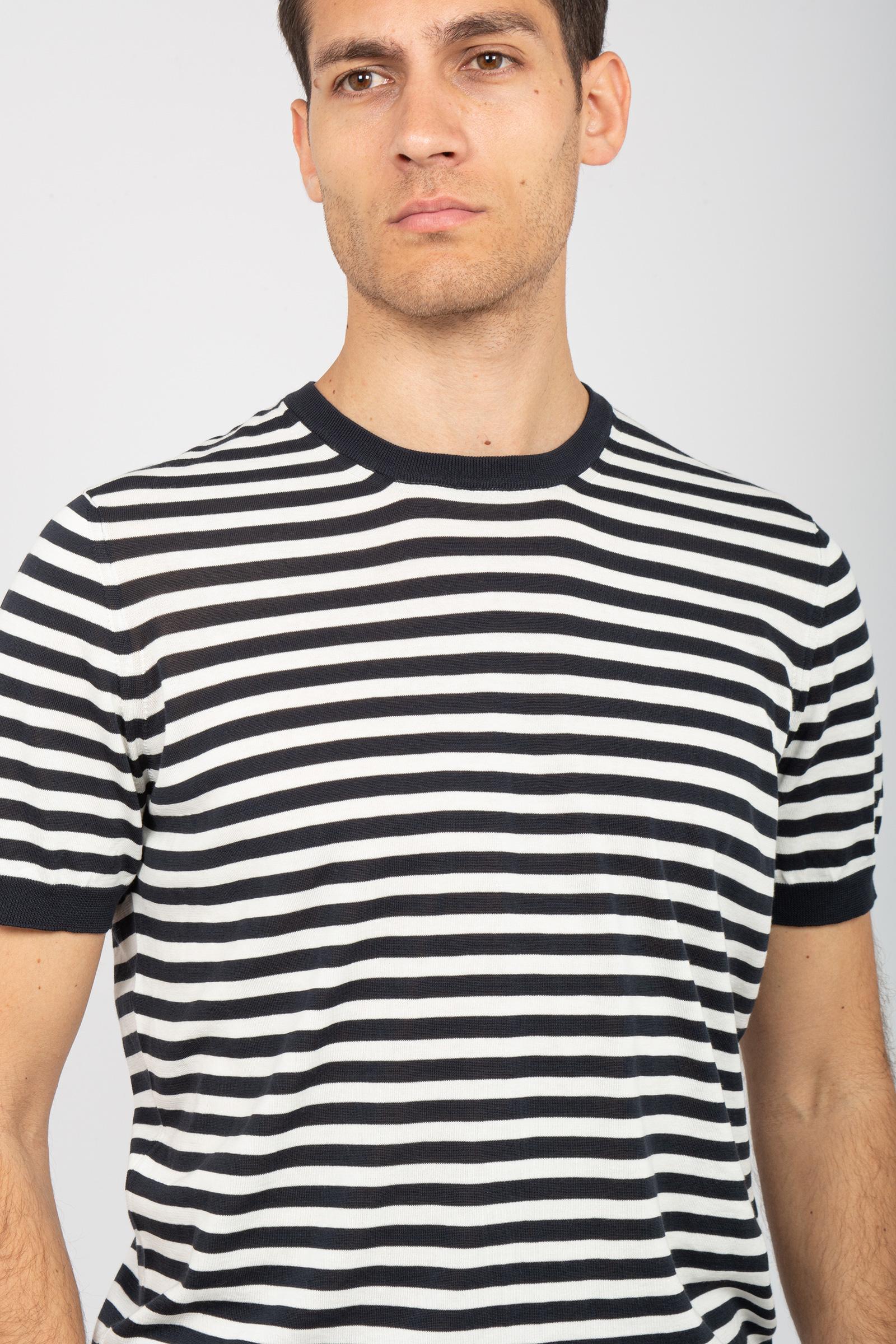 t-shirt girocollo millerighe D0G303R2 006 DRUMOHR 